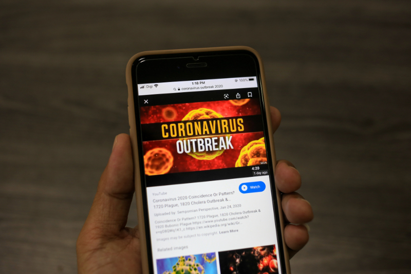 Coronavirus testi için cep telefonun uygulaması