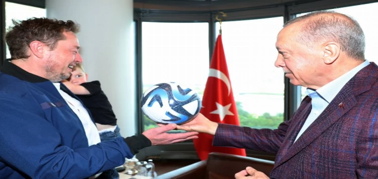 Erdoğan, Elon Musk ile buluştu